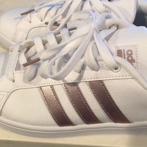 Rose Gold Adidas Cloudfoam